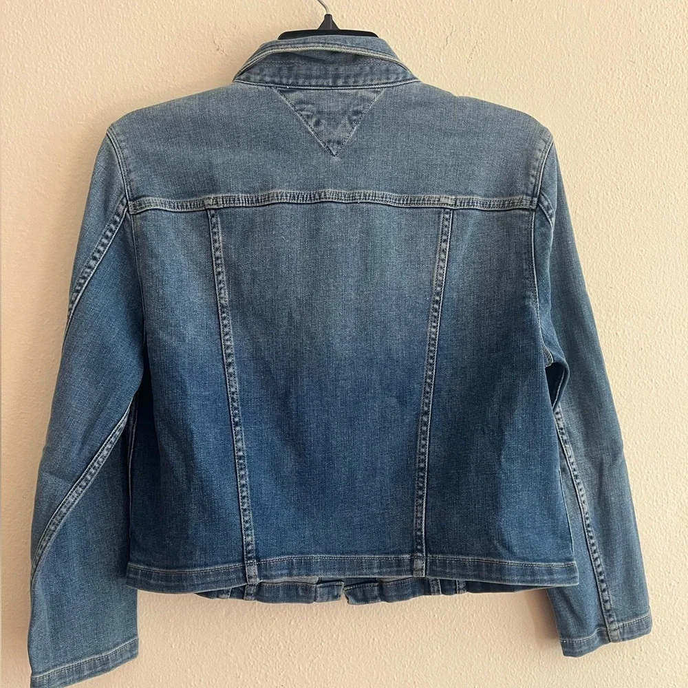 NWT $99.50 Tommy Hilfiger Blue Denim Jean Jacket Size M - Picture 5 of 7